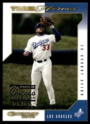 2003 Donruss Team Heroes Chicago Collection Brian Jordan 3/5 #252 — 第 1/2 张图片