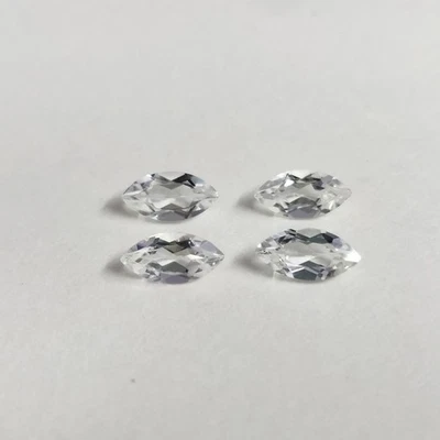 Natural White Topaz Marquise Faceted Cut 5x10mm To 8x16mm Loose Gemstone - Image 1 of 2
