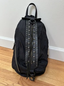 Mochila Rebecca Minkoff Nylon Cuero Negra - Imagen 1 de 19