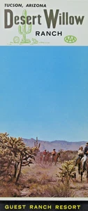 Vintage Dude Guest Ranch Desert Willow Tucson Arizona Travel Brochure 1960s - Picture 1 of 5