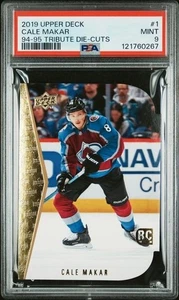 Cale Makar - 2019 Upper Deck 1994-95 Tribute Die-Cuts #1 - RC - PSA 9 POP 66 - Bild 1 von 2