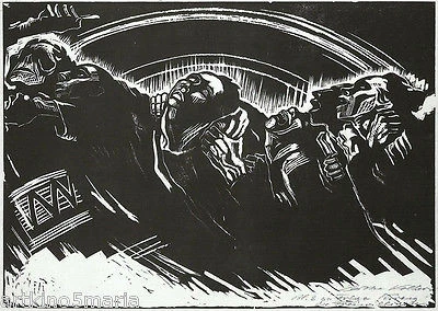 KATHE KOLLWITZ THE VOLUNTERS Figures & Portraits Giclée Prints Fine canvas - Image 1 of 1