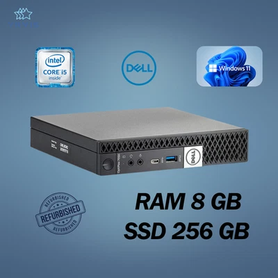PC DESKTOP DELL 7050 MINI INTEL I5 RAM 8GB SSD 256GB WIN 11 PRO RICONDIZIONATO - Immagine 1 di 4