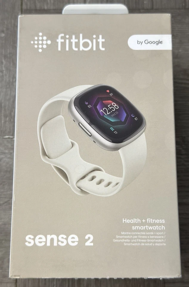 Fitbit Sense 2 - Health Fitness Smartwatch Lunar White FB521SRWT-US ()