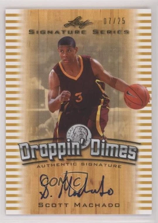 2012 Leaf Signature Series Droppin' Dimes Gold /25 Scott Machado Rookie Auto RC - Image 1 of 2