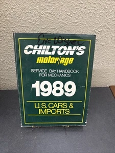 CHILTON'S Motor/Age Service Bay Handbook for Mechanics 1989 U.S. Cars & Imports - Picture 1 of 3