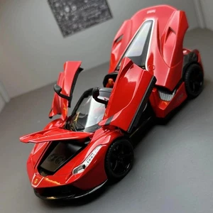 Ferrari Laferrari Convertible Alloy Racing Car Model Diecast Metal Toy 1:22 Kids - Picture 1 of 18