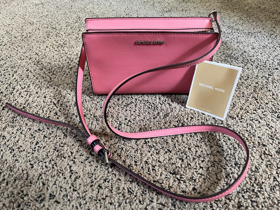 Michael Kors Sheila Tea Rose Shoulder Crossbody Bag - Image 1 of 4