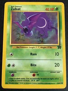 Zubat 70/82 Team Rocket, WOTC Pokemon LP-EXC BUY 2 CARDS GET 1 FREE! - Picture 1 of 1