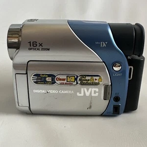 Cámara de video digital JVC GR-D33U plateada MiniDV videocámara piezas no probadas reparación - Imagen 1 de 15