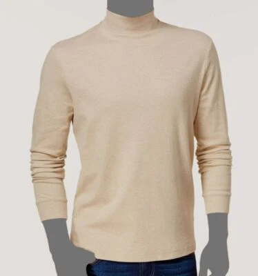 Suéter masculino gola alta manga longa algodão marfim Club Room US$ 35 tamanho 3XL - Imagem 1 de 2