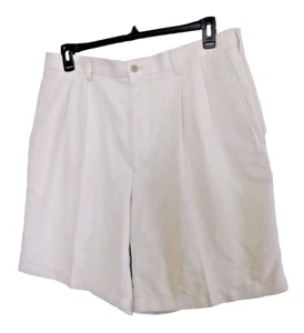 Perry Ellis America Shorts Herren 38 Off White Frontfalten Coastal Golf - Bild 1 von 4