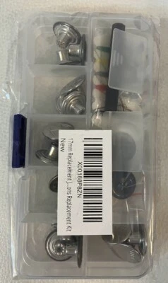 17mm jeans buttons metal tack buttons replacement kit 18 pcs set plus plastic - Image 1 of 2