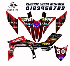 Yamaha YFZ 450 graphics kit 2009 2010 2011 2012 2013 stickers decals kit - Picture 1 of 5