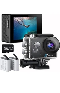 Xilecam Action Camera 1080P WiFi Sports Camera 4xZoom Action Camera 40m/131ft... - Picture 1 of 10