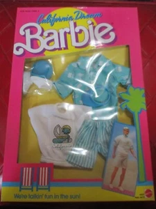 NIP Vintage BARBIE'S Boyfriend KEN Set of CALIFORNIA DREAM CLOTHES - 1980's - Imagen 1 de 3