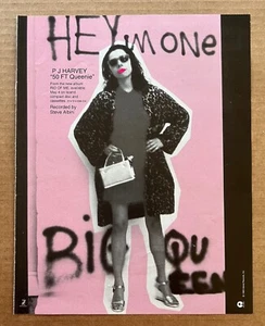 PJ Harvey - 50 pies Queenie RARO anuncio de revista comercial 93 - Imagen 1 de 2