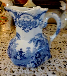 6.55" High Mid 19c Antique Victorian Masons Patent Ironstone China Jug c1850 - Picture 1 of 7