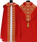 Red Semi Gothic Cope With Stole Ky555 C25p Vestment Capa Pluvial Roja Piviale