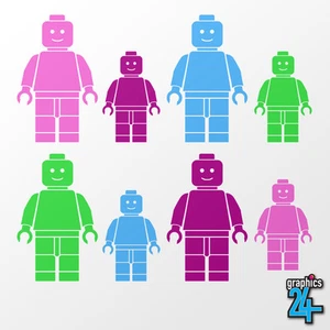 16 Toy Men Set Children's Vinyl Wall Art Sticker Decal Bedroom Home Decor - Picture 1 of 1