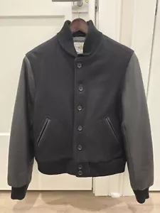 Golden Bear Wool & Leather Varsity Jacket (Medium) - Picture 1 of 11