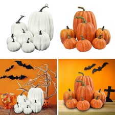 Artificial Pumpkins Bulk Faux Harvest For Fall Wedding Thanksgiving Decor HOT