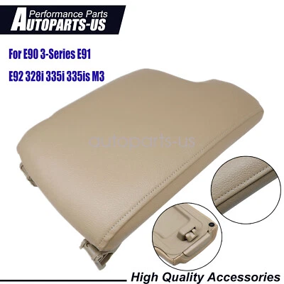 Cubierta de reposabrazos de consola beige para BMW E90 2005-2012 serie 3 E91 E92 328i 335i Foto 1 de 4