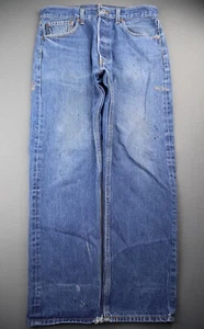 Men's 2011 Levi's Button Fly 501 Jeans Straight Leg Size 34x32 (Measure 33x28) - Picture 1 of 12