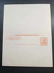 US Postal Card ScUY12, 3c+3c pale red, Replay Card, Mint CV$12 (504C118)** - Picture 1 of 2