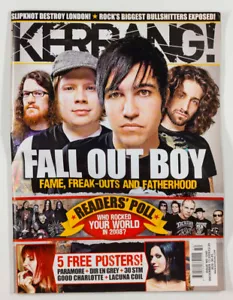 FALL OUT BOY GOOD CHARLOTTE SLIPKNOT PARAMORE 30 STM - KERRANG MAGAZINE & POSTER - Picture 1 of 1