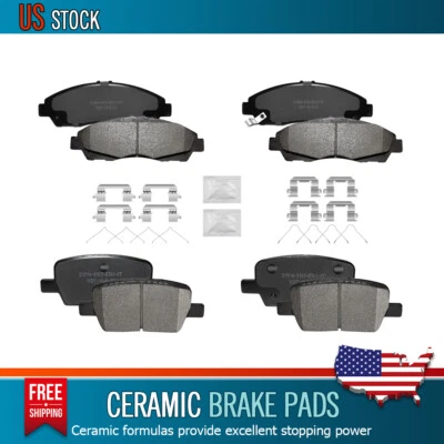 Pastilhas de freio a disco dianteiras e traseiras de cerâmica adequadas para Chevrolet Traverse GMC Acadia - Imagem 1 de 4