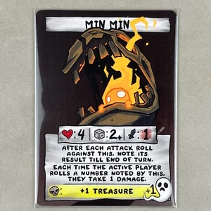 Tarjeta de Kickstarter The Binding of Isaac Four Souls Réquiem Min Min Min Alt Art - Imagen 1 de 3