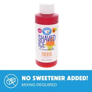 Hypothermias PAPAYA Flavor Syrup 🍧 Snow Cone machine Concentrate UNSWEETENED - Picture 1 of 9