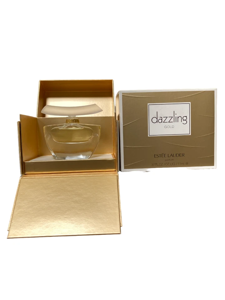 Perfume DAZZLING GOLD de Estee Lauder 0,37 oz/11 ml Pure Parfum Splash RARO NUEVO EN CAJA Foto 1 de 3