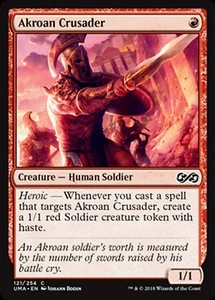MRM ENGLISH FOIL 4x Akroan Crusader - Crois� akroen MTG magic UMA - Picture 1 of 1