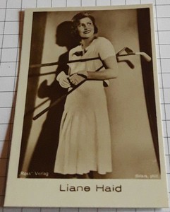 Movie Star LIANE HAID | Portrait Photo - Trading Card #3706