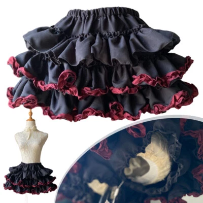 Mujeres Gótico Lolita Falda Corta Volantes Abullonados Capas Punk Calabaza Pantalones. Foto 1 de 4