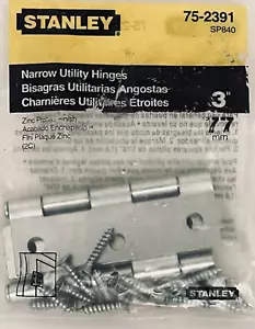 Stanley 75-2391, 3" Utility 2 Scharniere mit Schrauben - Bild 1 von 6