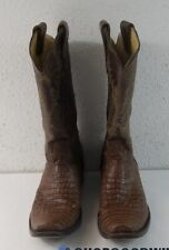 Rio Bravo Mens Leather Cowboy Boots Size 8.5 cognac tan color