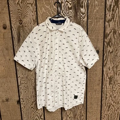 Camisa Adidas Adicross Abotonada AOP Para Hombre XL Blanca Japón Mt. Impresión Fuji All Over Foto 1 de 4