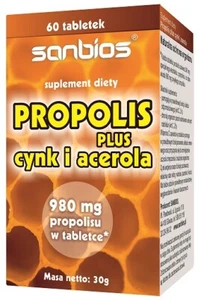 SANBIOS Propolis plus Zink und Acerola 60 Tabletten. - Bild 1 von 1