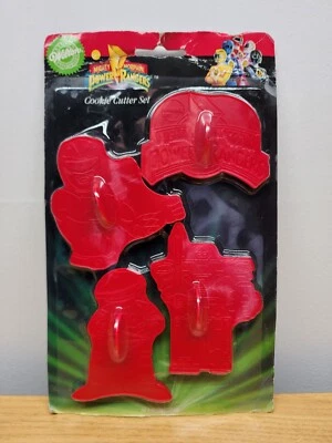 Vintage 1994 Mighty Morphin POWER RANGERS Cookie Cutter 4 Piece Set - Image 1 of 4