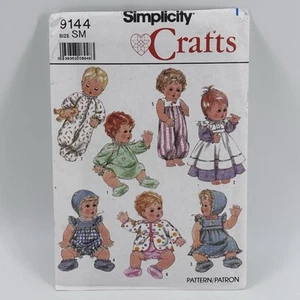 9144 Simplicity Doll Clothes Sewing Doll Clothes Pattern • 15"-18" CUT - Picture 1 of 3