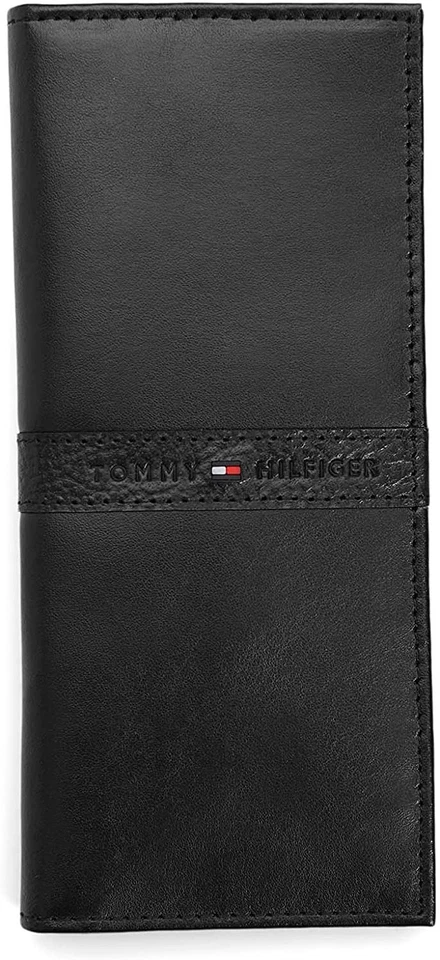 Tommy Hilfiger Hombre Cuero Protección RFID Secretaria Organizador Doble Cartera Foto 1 de 1