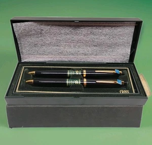Vintage Cross Solo Classic 801-1 schwarz 22K Goldrand Stift & Bleistift 0,5 mm Set mit Etui - Bild 1 von 12