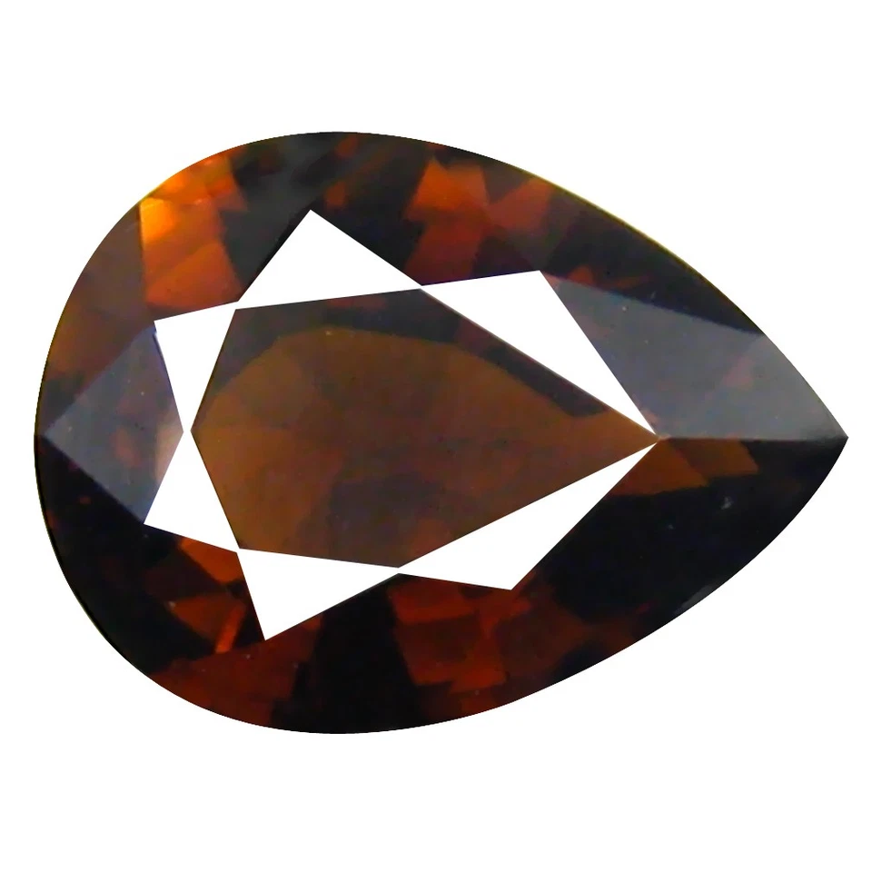 Turmalina amarilla pardusca Mozambique corte pera bonita de 1,87 quilates (10 x 7 mm) Foto 1 de 1