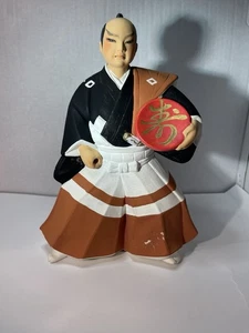 JAPANESE GENUINE HAKATA DOLLS ASSOCIATION clay Samurai figurines RARE. - Picture 1 of 7