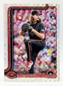 2025 Topps Chrome X-Fractor #147 Rhett Lowder RC Cincinnati Reds - Bild 1 von 2
