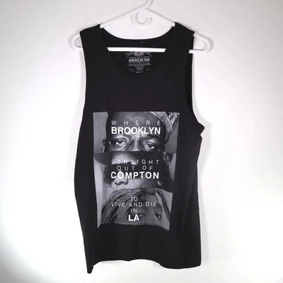 Tanque Hip Hop Legends Trapo Americano Mediano Biggie Pequeño Eazy E Tupac Foto 1 de 4