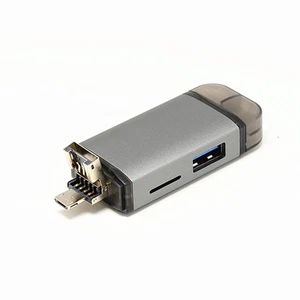 Multifunction 6 in 1 Type-c OTG Reader USB Port for Computer Phone Laptop - Zdjęcie 1 z 11